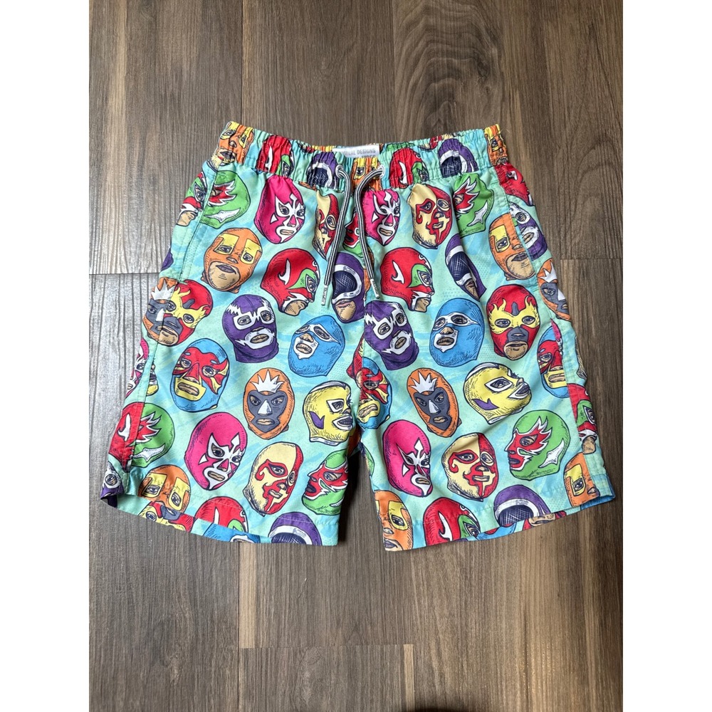 Boardies Lucha Libre Swim Trunks Lined Youth Boys Size 9/10 Wrestlers